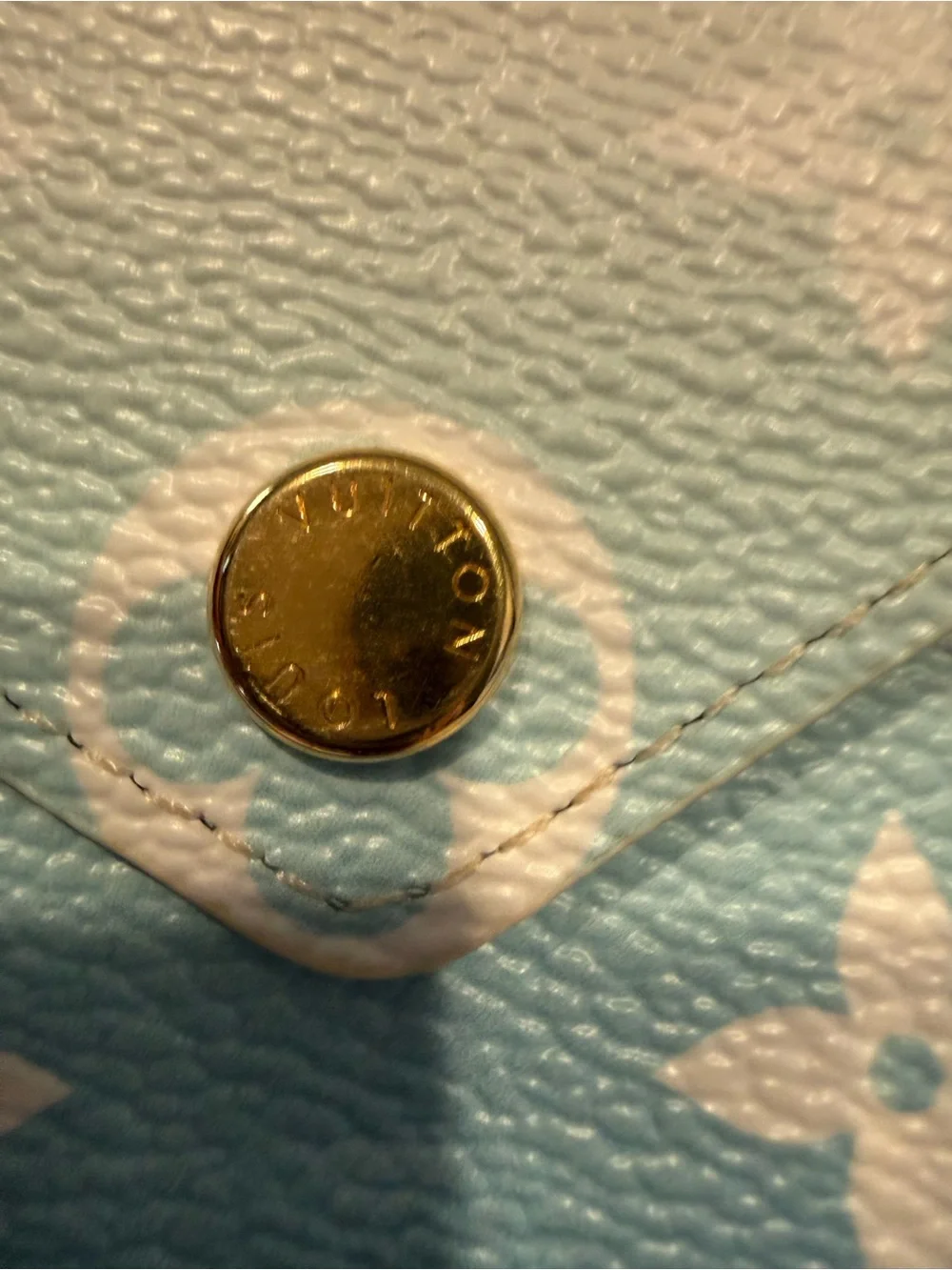 Louis Vuitton Blue and White Monogram Envelope Card Holder